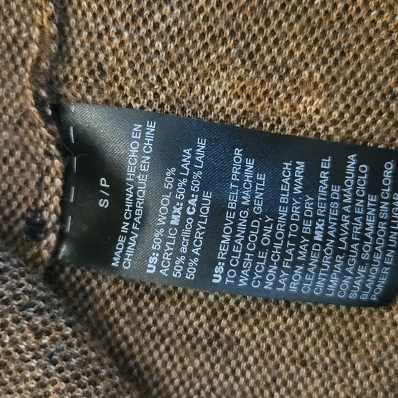 White House Black Market Animal Print Sweater Coat - Picture 5 of 11